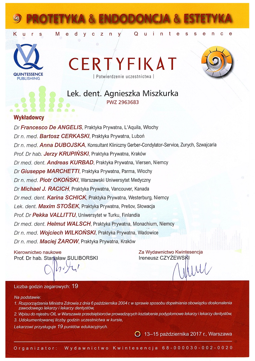 Certyfikat 19