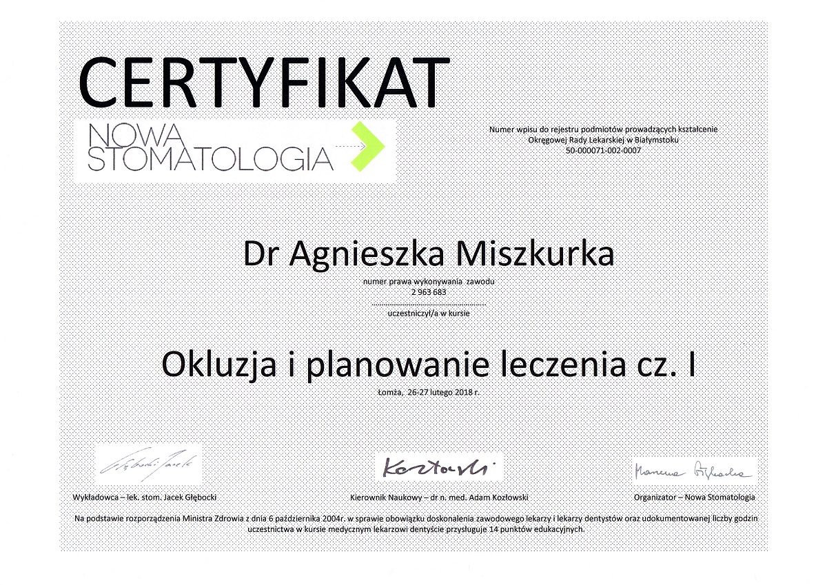 Certyfikat 22
